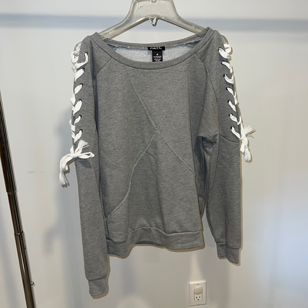 Sweater with Tie Strings